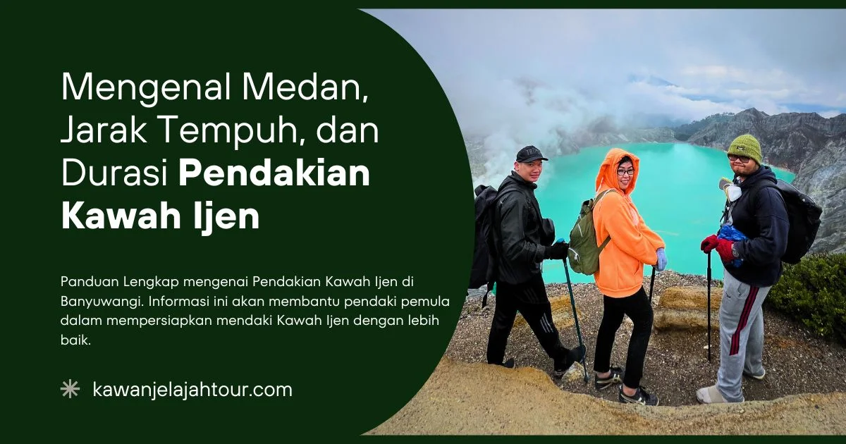 Mengenal Medan, Jarak Tempuh, dan Durasi Pendakian Kawah Ijen Untuk Pemula