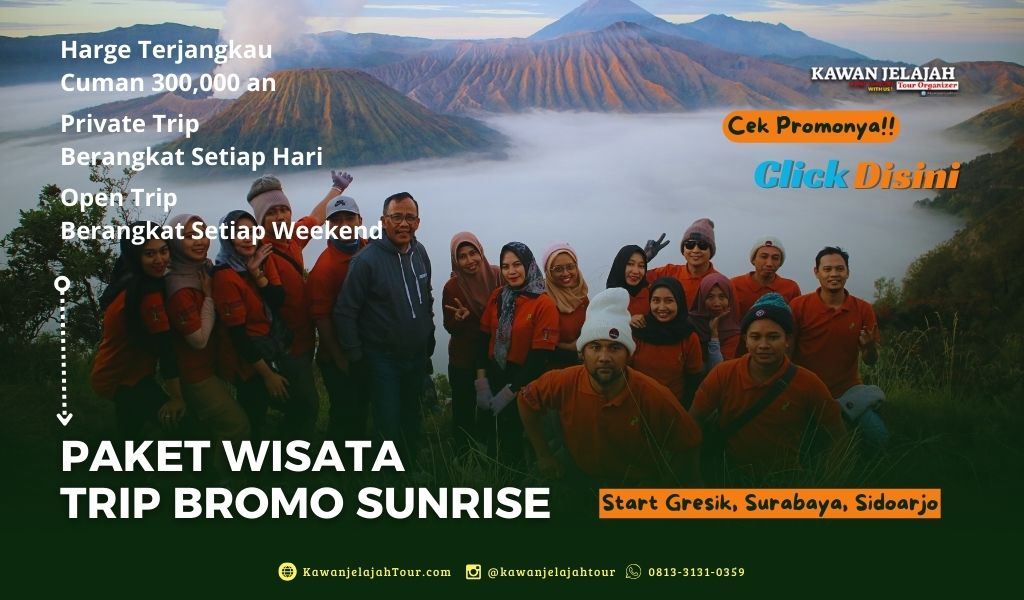 Open & Private Trip Bromo dari Surabaya, Gresik, dan Sidoarjo Harga Terjakau